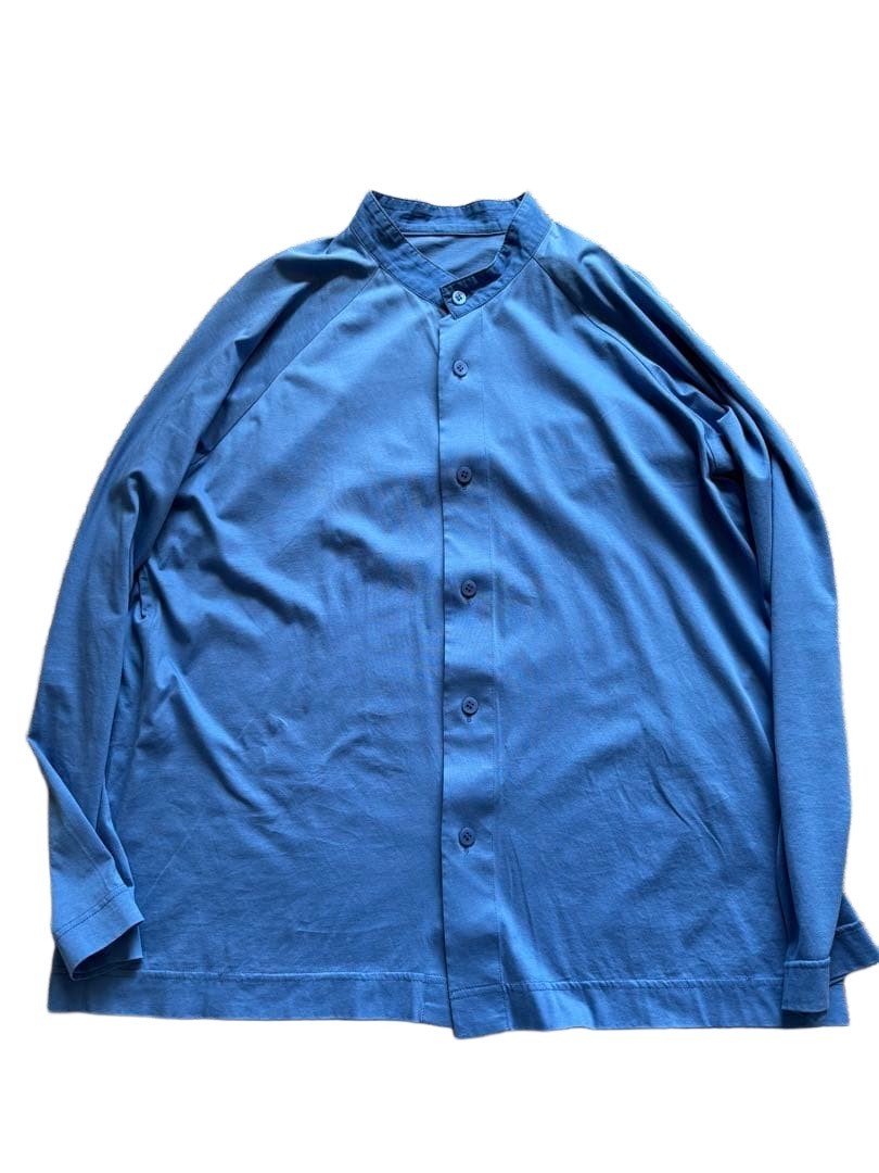 Homme Plisse Issey Miyakeロングシャツ イッセイミヤケ Homme Plisse Issey Miyake Long Sleeve Shirt Blue 20SS Men's