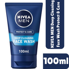 NIVEA MEN Deep Cleaning Face Wash Protect & Care 100 ml Aloe Vera & PRO-Vitamin