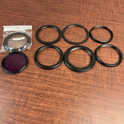Lot Of 7 C-MOUNT Spacer Ring Adapter C-CS Mount Spacer Ring For Lens