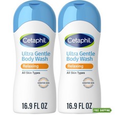 Cetaphil Ultra Gentle Refreshing Body Wash, For Dry