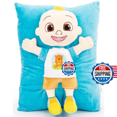 Jay Franco CoComelon JJ 3D Snuggle Plush Pillow - Super Soft Blue - 15''
