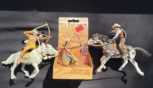 Schleich Wild West Sioux Archer on Horse  & More! All New! NWOB! NIB
