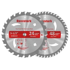 5-1/2" (10Mm Arbor) Circular Saw Blades 24T&48T, Carbide Tipped Teeth, Heavy Dut