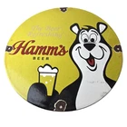 Vintage Hamms Beer Sign - Brewery Alcohol Bear Gas Pump Porcelain Sign