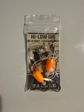 Double Drop Pompano High Low Rig - 1/0 Circle Hook 30LB Mono - Orange Float