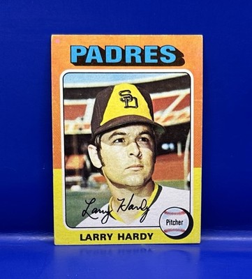 1975 Topps Baseball Card # 112 Larry Hardy RC Rookie San Diego Padres