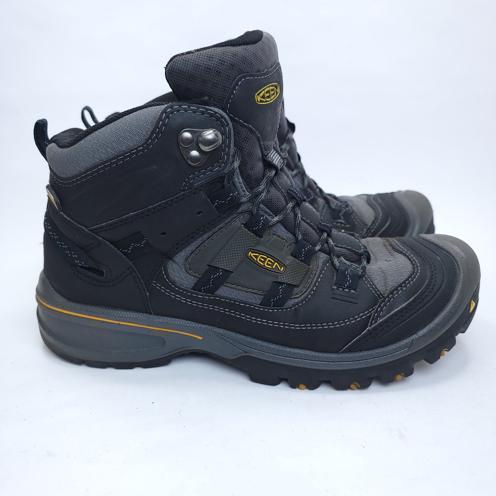 Stivali da lavoro KEEN Portland Oregon escursionismo uomo 8 5 grigio nero KeenDry impermeabili