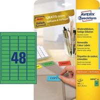 Avery Zweckform Mini Etiketten 45,7 X 21,2 Mm GrüN 960 Etiketten