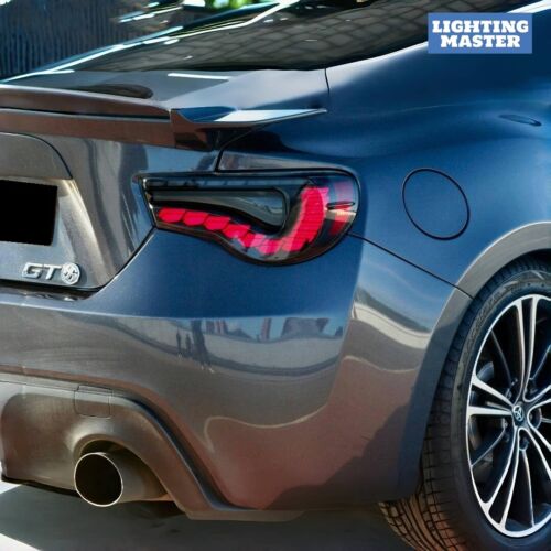 LH+RH Smoked LED Tail Lights Fits 2013-2020 Toyota 86 / Subaru BRZ/Scion FR-S - Picture 4 of 12