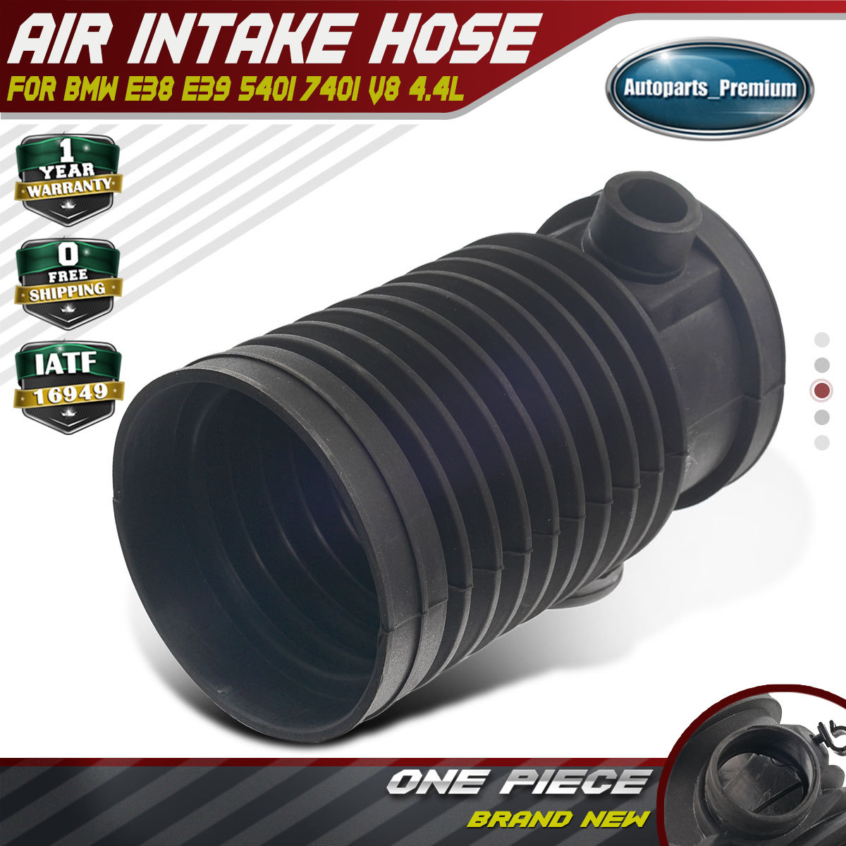 Air Flow Meter Boot Intake Hose to Throttle for BMW E38 E39 540i 740iL 1997-1998