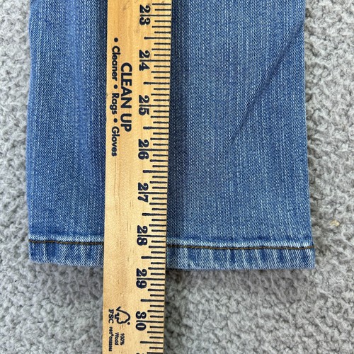 Carhartt Youth Blue Denim Cotton Adjustable Waist High Rise Pockets Jeans Size 8 - Picture 7 of 10