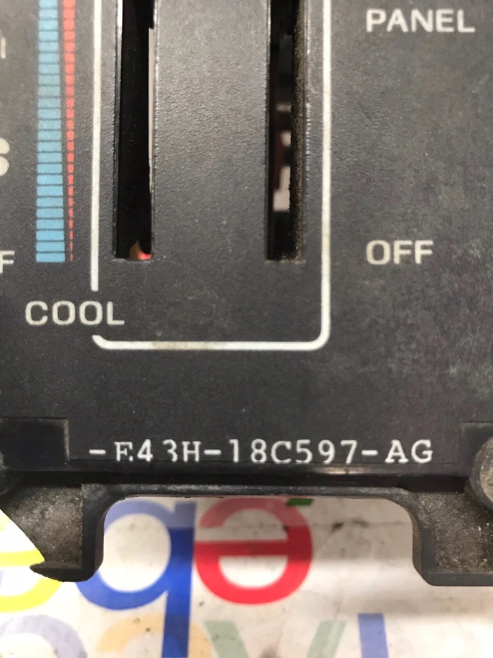84 85 86 87  Ford TEMPO TOPAZ Heater Non A/C Heater Control oem E43H-18C597-AG - Image 2 of 4