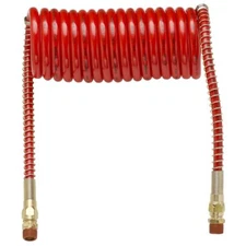 Globetech Manufacturing Barjan 151212R 15' Red Air Line Coiled for Semi Trucks