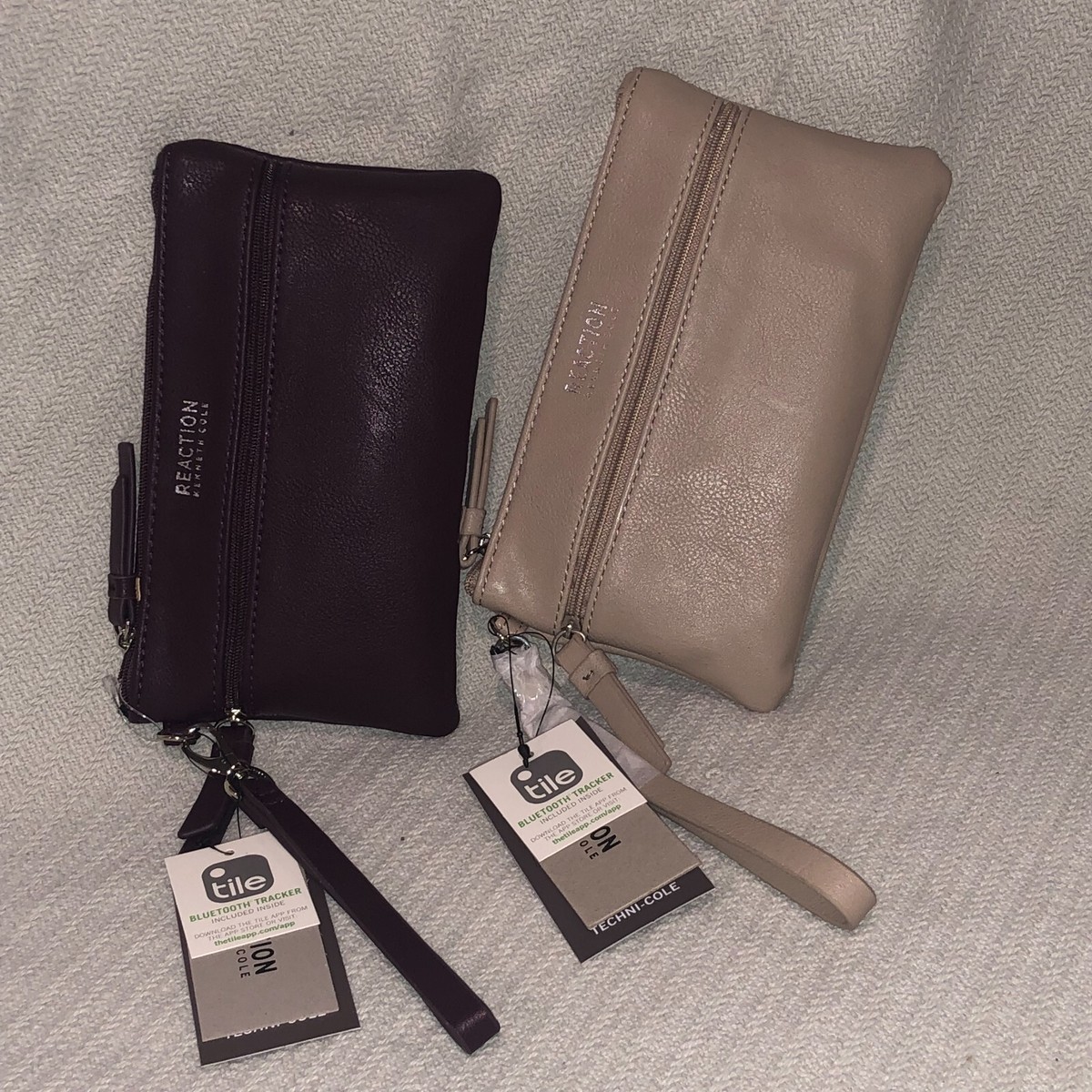 Kenneth Cole Reaction Wristlet Wallet with tile Bluetooth Tracker NEW with  Tags