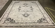 IVORY / BLACK 9' X 12' Flaw in Rug, Reduced Price 1172668977 BNT852A-9