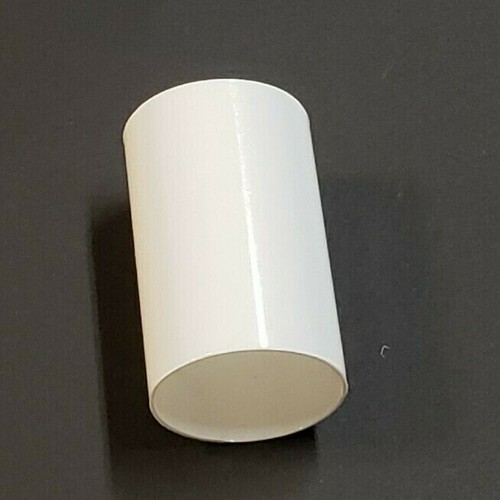 2" TALL WHITE PLASTIC STANDARD CANDLE COVER 1 1/4"O.D. LAMP PART NEW 50258J - Picture 2 of 5