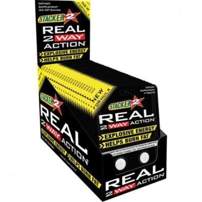 Stacker REAL 2 Way Action - 15 Packs -60 Pills Energy Burn