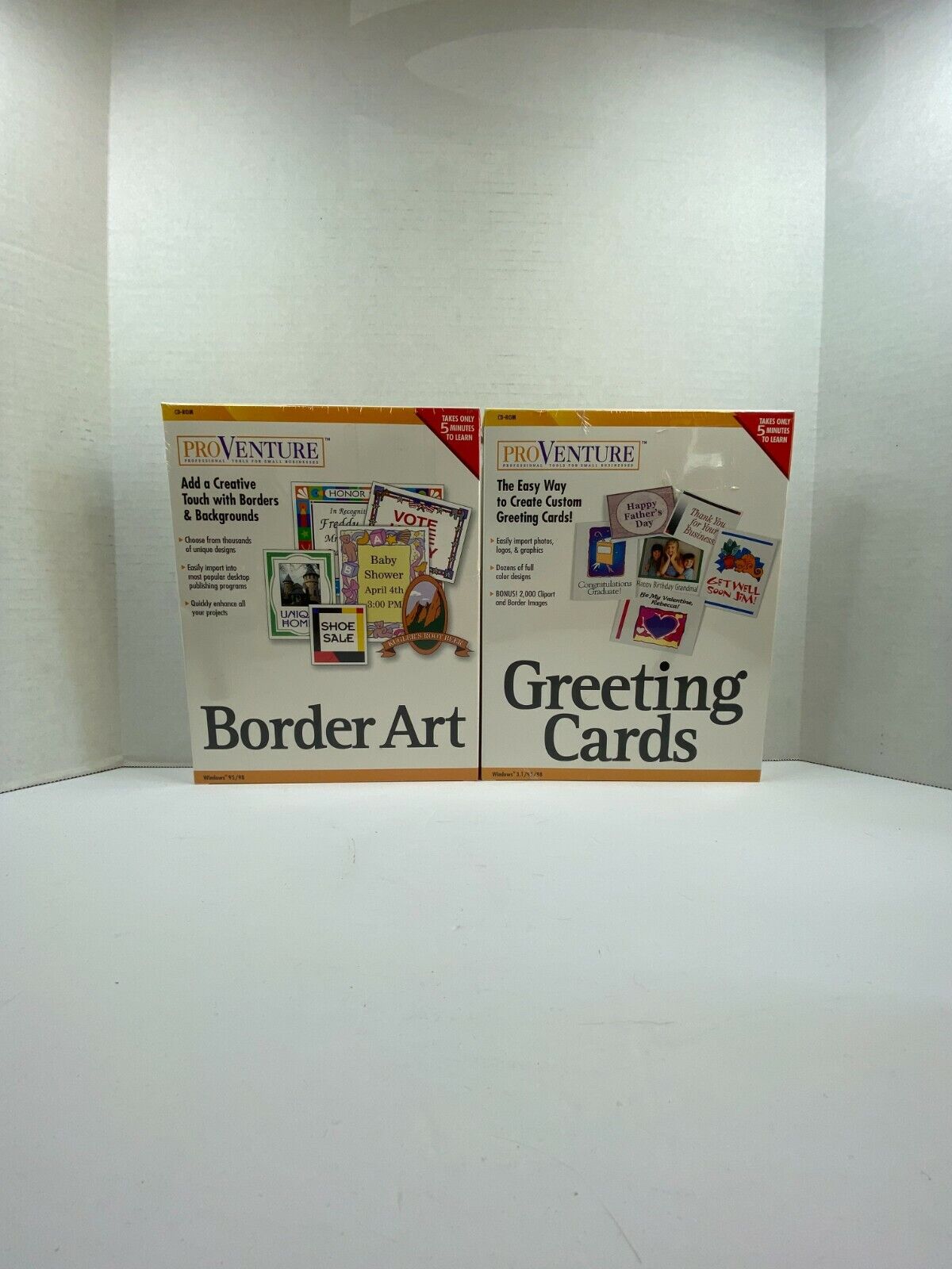 Pro Venture Border sold out Art Greeting Cards Windows 53 1999 95 Luxury goods 98