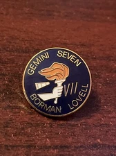 Gemini Seven Mission Lovell Borman Space Shuttle NASA Lapel Hat Pin
