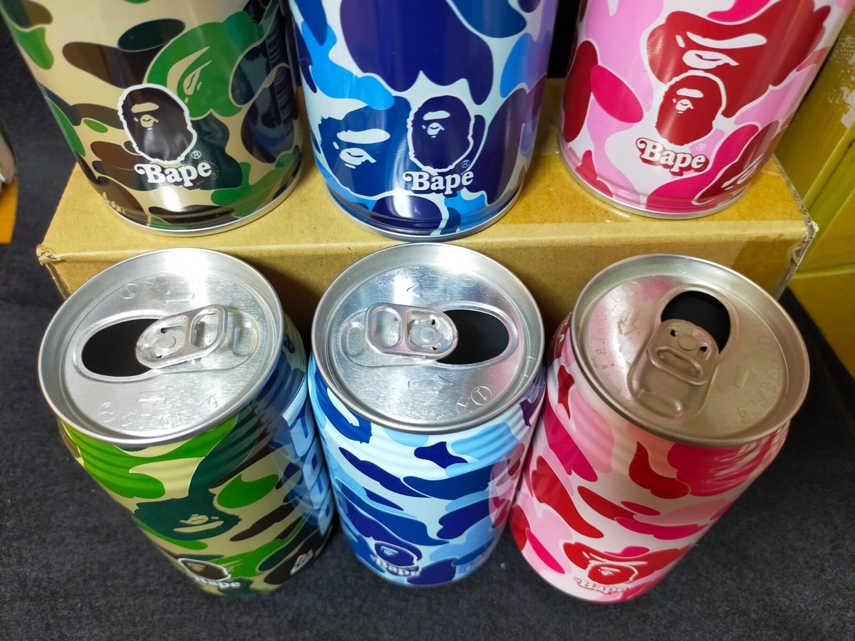 New A Bathing Ape x Pepsi Unopend Can Bottle complete set of