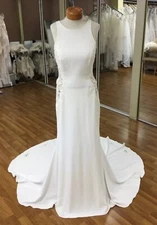 Justin Alexander 19109, 88040 Ivory/Nude Fit And Flare Size12 (SAMPLE)