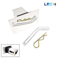 For 2 Receiver Stainless Steel Tow Trailer Hitch Cover 5x3 Mirror Chrome