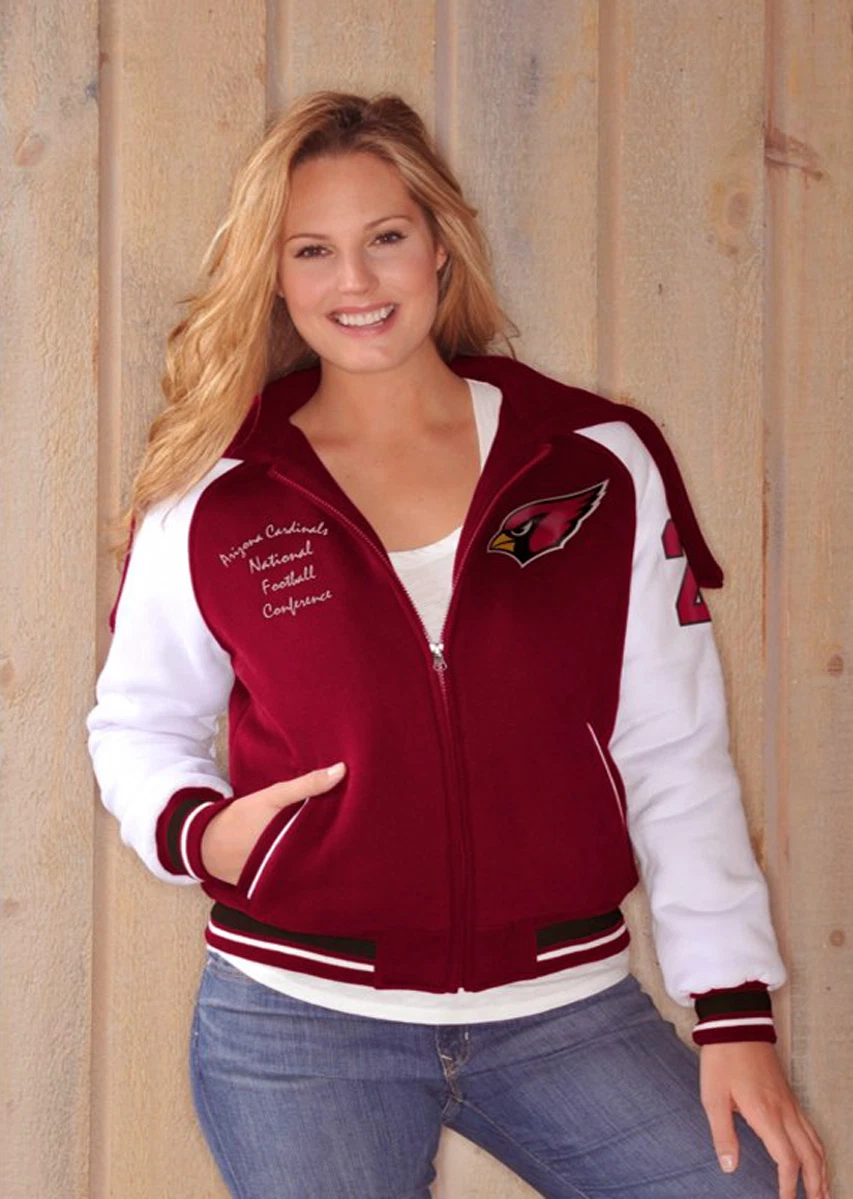 Arizona Cardinals ladies jacket with hood outerwear NFL apparel FREE SHIPPING