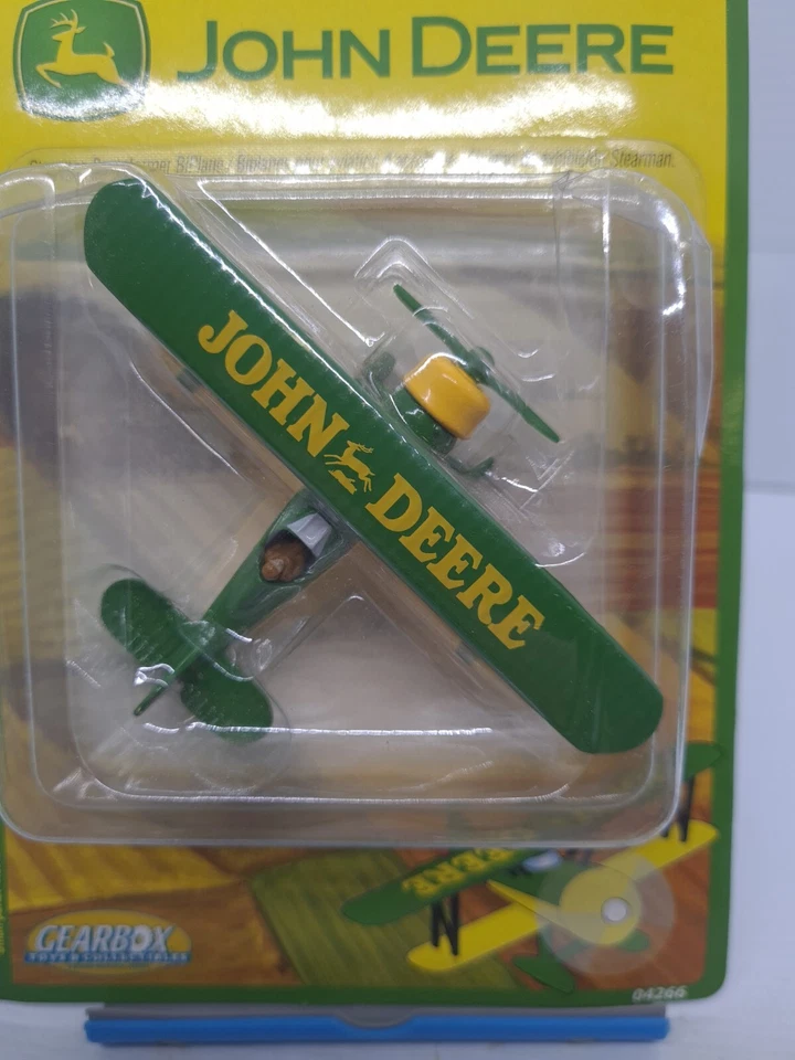 Gearbox 2003 John Deere 1930 Stearman Barnstormer Biplane Die Cast #04266 New - Image 4 of 4