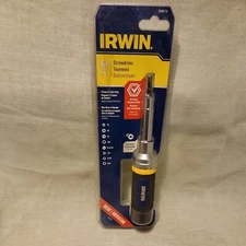 NEW  IRWIN TOOLS RATCHETING SCREWDRIVER 8 in 1  #1948774
