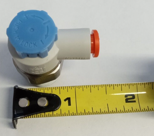 SMC AS3211F-N03-07SA 1/4"x3/8"NPT push-to-connect speed controller **5-pack** - Picture 3 of 4