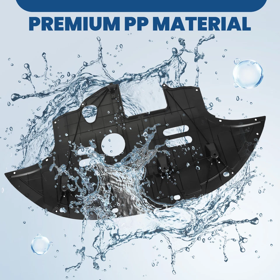 Protector contra salpicaduras del motor delantero debajo de la cubierta para Hyundai Elantra 2017-2020 HY1228187 Foto 2 de 4