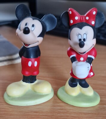 Disney Grolier Porzellan Figuren Mickey & Minnie Mouse