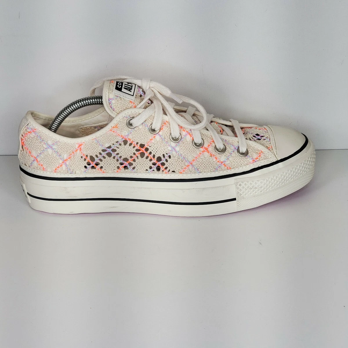 Chuck Taylor All Star Boho Crochet Platform Low Top Size 11 | eBay