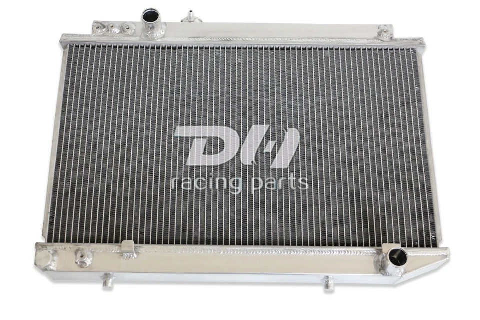 Radiador de aluminio de 3 filas + cubierta ventilador de 12" para Toyota Supra 3.0 1986-1992 turbo/base Foto 4 de 4