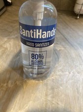 1 SantiHands Hand Sanitizer 80 Alcohol Antiseptic , 16oz hand pump