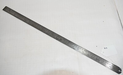 Contraction Ruler Chesterman No 1486D 1/60, 1/80 and 1/120 Steel Rule ...