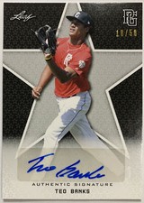 2020 LEAF PG NATIONAL SHOWCASE TEO BANKS BLACK AUTO 18/50