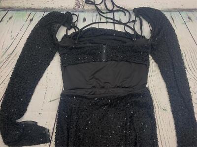 knee length dresses for ladies Champel Embellished Cowl Neck Maxi Dress in Black