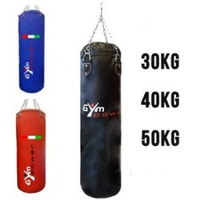 KIT SACCO BOXE 30 40 50 KG CON CATENE E GIVOLARE + GANCIO KICK BOXING FIT BOXE