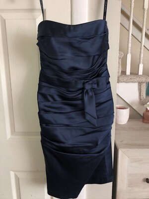 Alfred Angelo Navy Blue Dress Size 8 | eBay