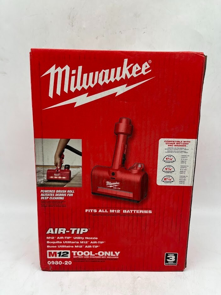 Milwaukee M12 AIR-TIP 1-1/4 in. - 2-1/2 in. Wet/Dry Vacuum Nozzle (1-Piece)