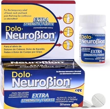 Dolo Neurobion 30 Tablets - Pain Reliever, Fever Reducer, Extra Strength, Fuerte