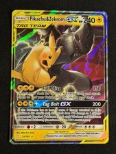 Pikachu & Zekrom GX Holo Ultra Rare SM - Team Up 33/181 NM - L4 on eBay