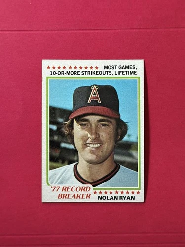 1978 Topps Baseball Card #6 '77 Record Breaker NOLAN RYAN - Houston Astros