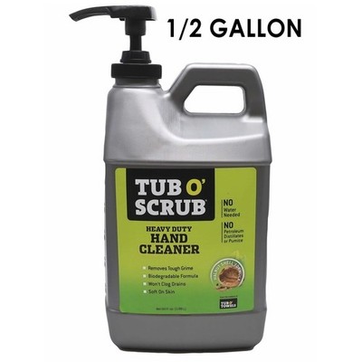 FEDPRO Tub O' Scrub Heavy Duty Hand Cleaner, Waterless Formula, .5 Gal Pump