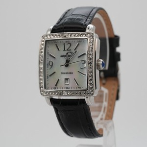 Tourneau Watch Gear Boeing Service Award Watch MOP Dial Crystal Bezel 30mm Runs Ladies Steel Swarovski Crystal MOP Black Dial - Tourneau main image 2