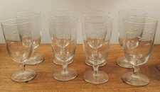 Set 8 Libbey Windswept Iced Tea Glasses Pristine !