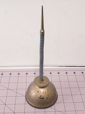 Vintage Gold Eagle Oil Can Thumb Pump With Flexible Spout Usa 3 12 X 9 12