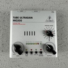 Behringer Tube Ultragain MIC200 Audiophile Vacuum Tube Preamplifier Modeler
