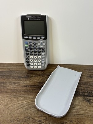 Texas Instruments TI-84 Plus Graphing Calculator Silver Edition W/ Cover READ